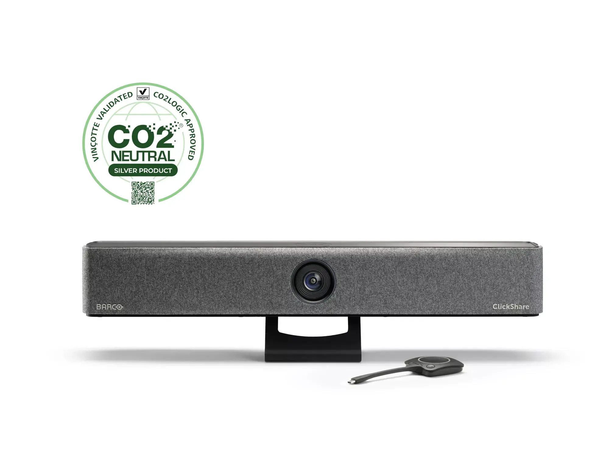 ClickShare Bar foot front with Button label